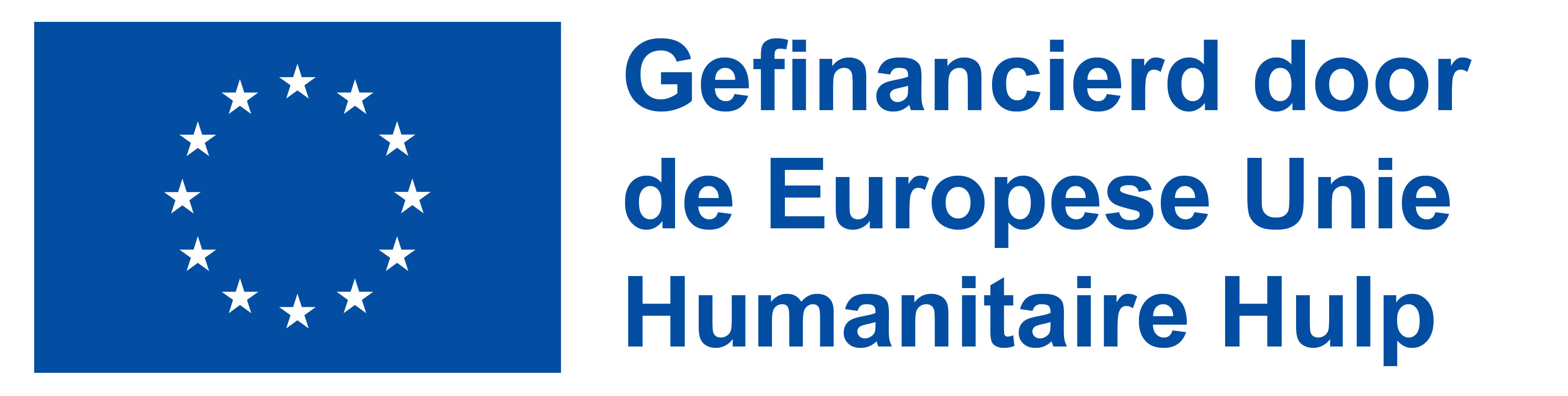 Logo gefinancierd door de EU Humanitaire Hulp