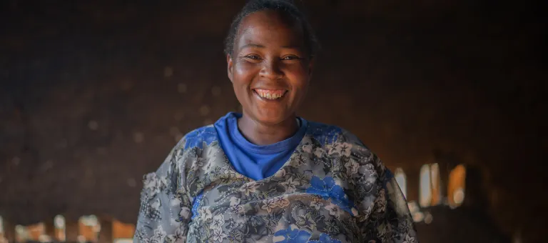 Bisrat Biru, 40 jaar, in Dara, Ethiopië